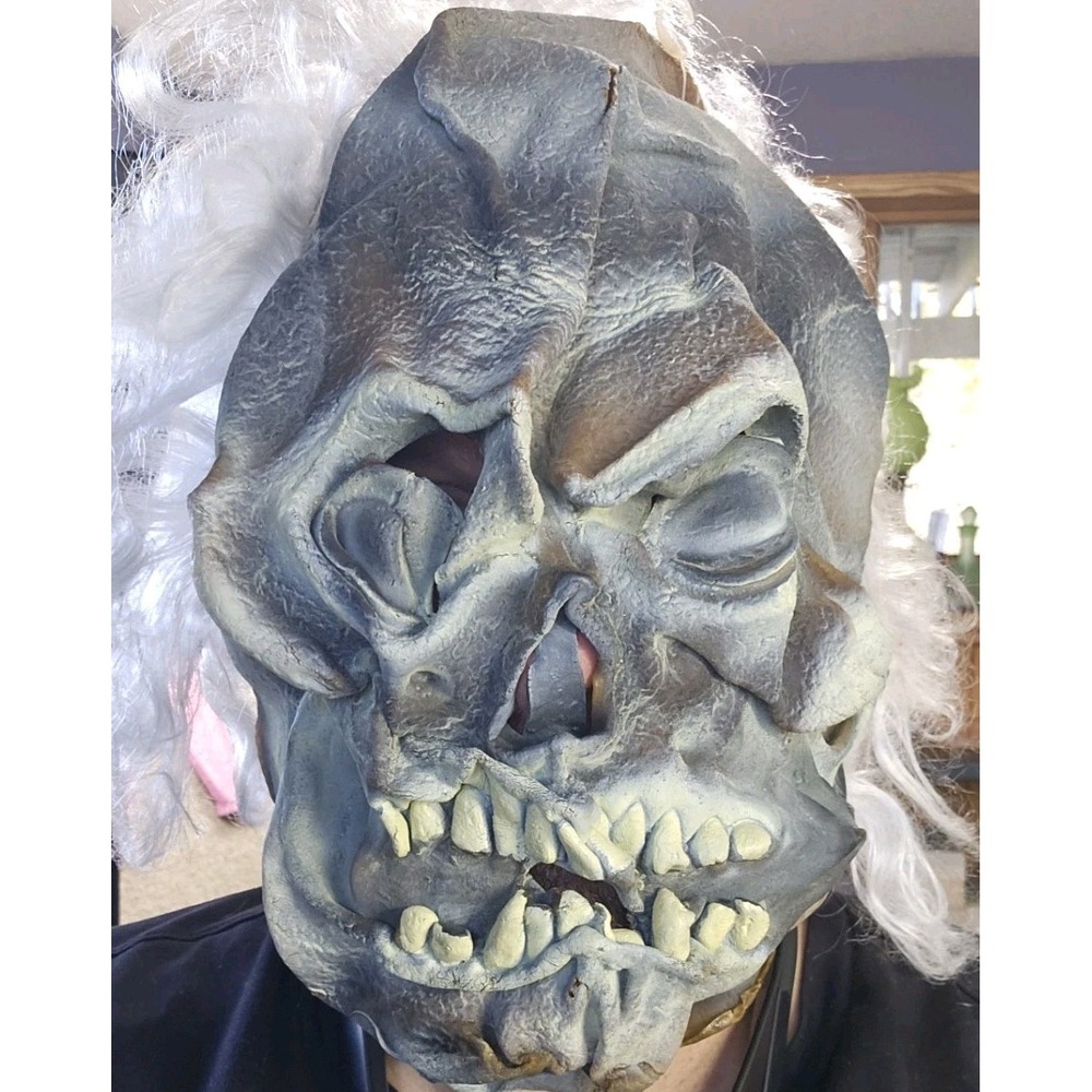 Vintage 1995 Paper Magic Spooky Monster‎ Zombie Scary Teeth Latex Rubber Mask